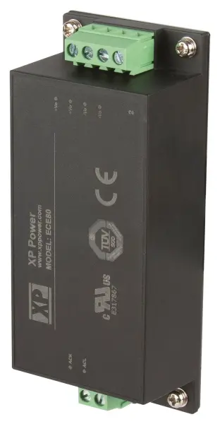 XP Power DIN Rail Power Supply - 24V 3.33A 80W