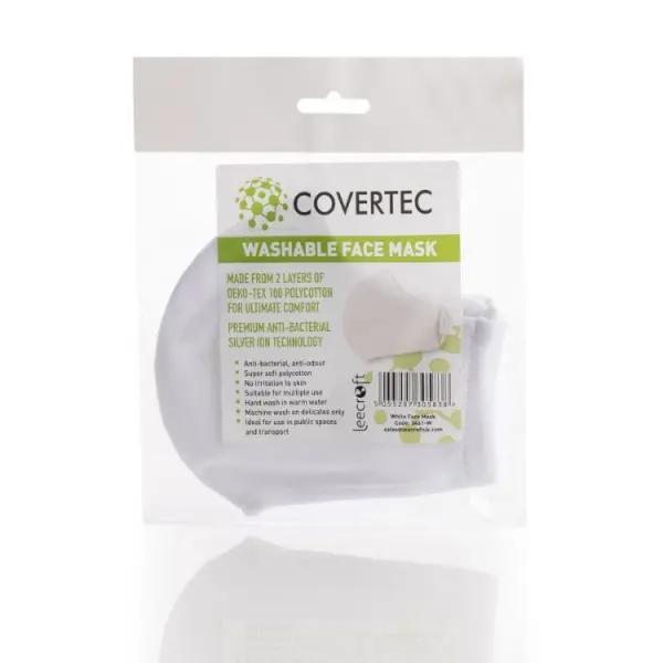 Leecroft Covertec 白色可洗防護口罩 可重用 環保透氣
