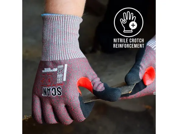 Scan Nitril Palm Cut F Handschoenen - Maat 9 (Large)