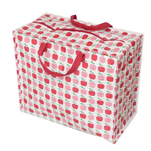 Rex London Zipped Shopper Bag Apples 48x55x28cm