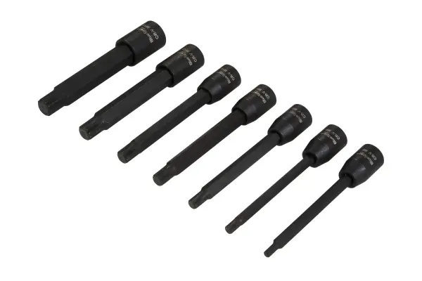 Blue Spot 7-cz. zestaw przedłużonych gniazd udarowych 3/8”