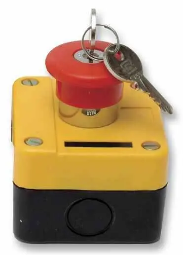 RAAS 22mm Emergency Stop Button Station with Key Release