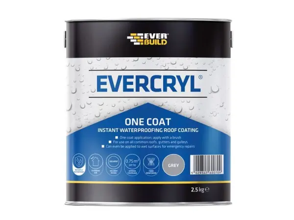 Everbuild Sika EVERCRYL® One Coat Grau 2,5kg