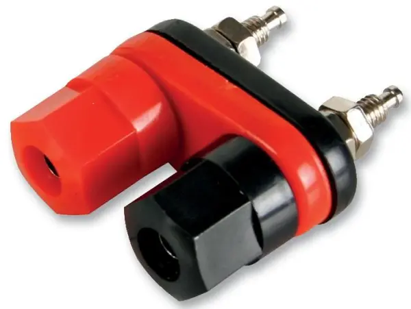 HiLo - 4mm Doppelklemmen, vernickelt