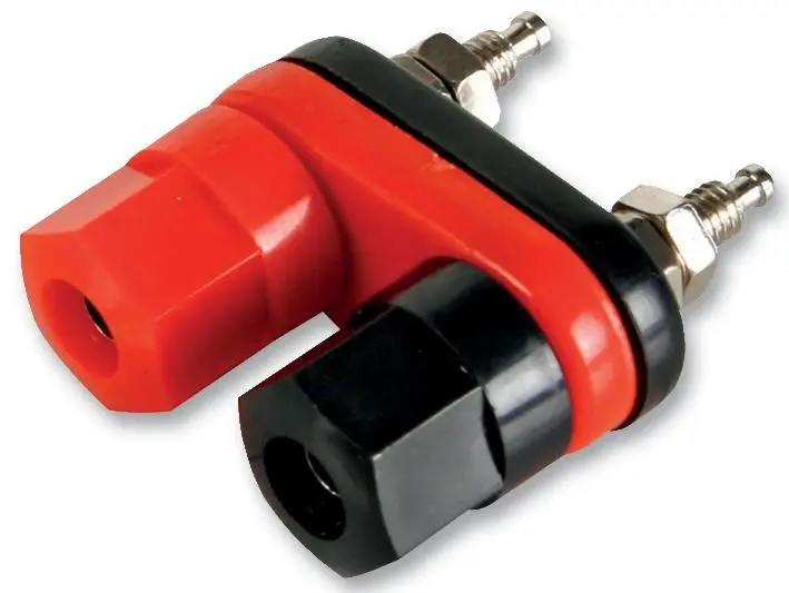 HiLo - 4mm Doppelklemmen, vernickelt