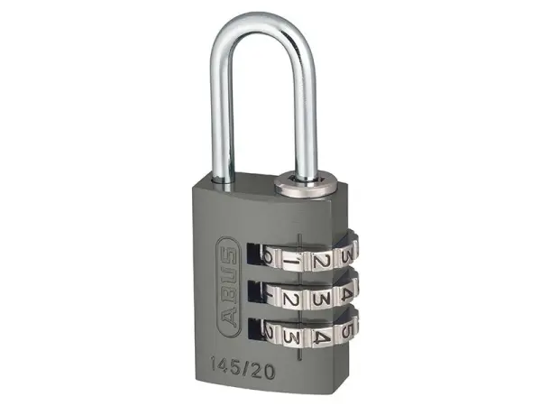 ABUS Gembok Kombinasi Aluminium Mekanikal 145/20, 20mm, Titanium