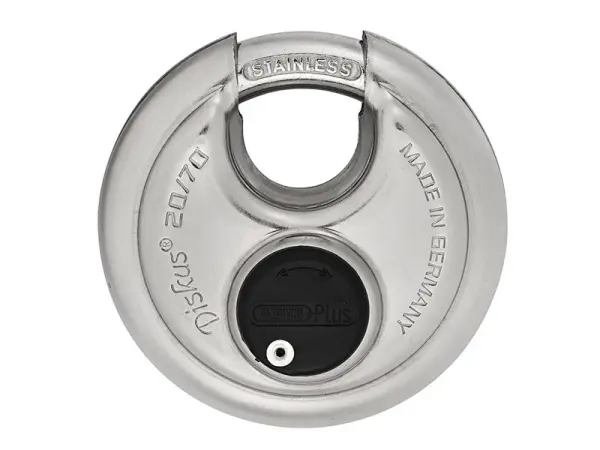 ABUS 20/70mm Diskus Plus ディスクディンプル仕様 ステンレス製 ディンプルキー式 南京錠