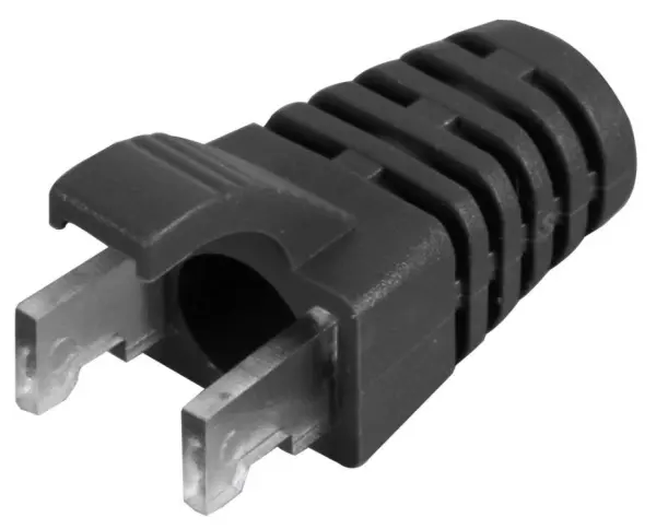 SPEEDY RJ45 Capas de Proteção para Cabos RJ45, PVC, 100 Unidades, Preto