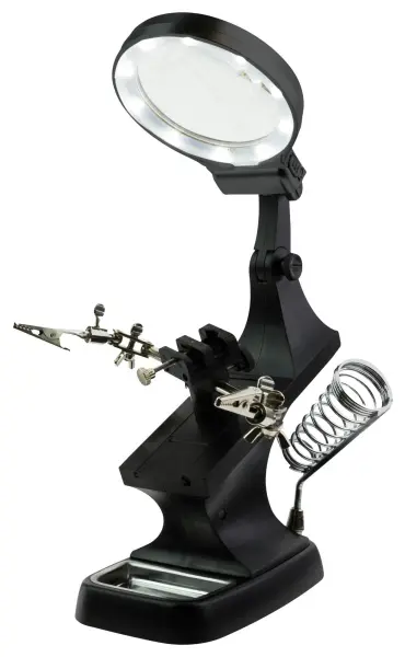 ModelCraft Helping Hand Soldering Station with LED Magnifier