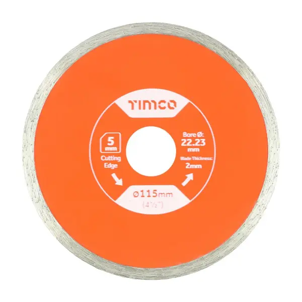 Timco - Bilah Berlian Serbaguna untuk Jubin & Seramik - Rim Berterusan (Saiz 1 