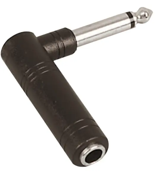 Pro Signal 6.35mm 90 Degree Mono Jack Adaptor