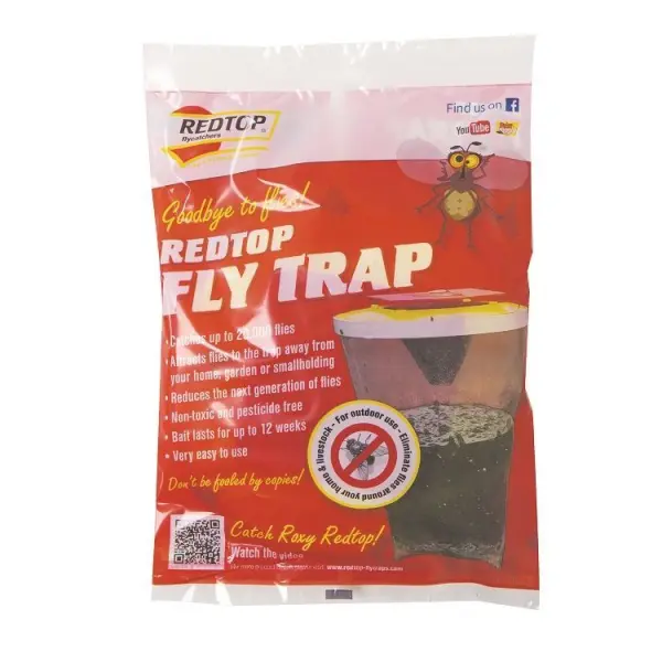 Red Top Fly Trap, 1 Litre Bait Capacity