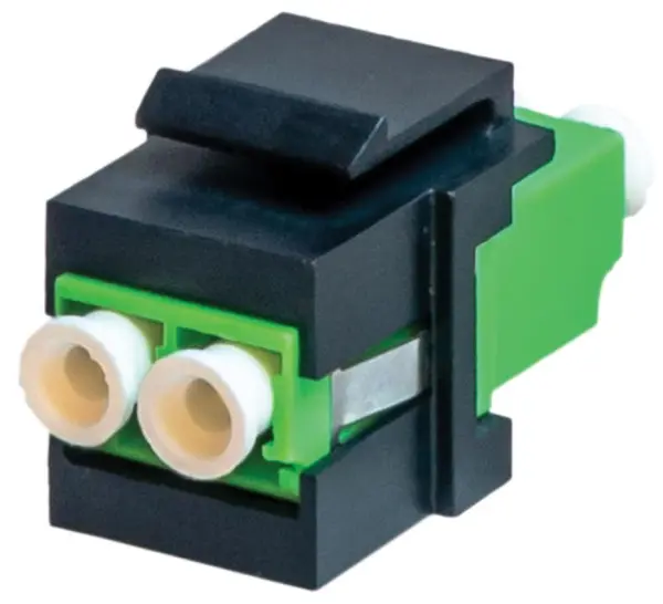 TUK LC APC Μονότροπος Δυαδικός Οπτικοϊνώδης Keystone Module, Μαύρο