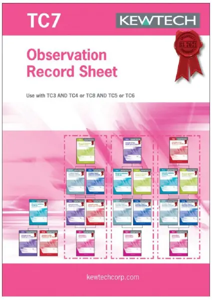 KEWTECH Electrical Installation Observation Record Sheet Certificates, Pack of 