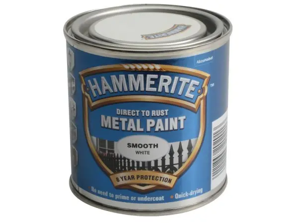 Hammerite Tinta para Metal Direto na Ferrugem - Branco Liso, 250ml