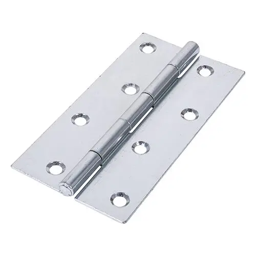 Timco Narrow Uncranked Butt Hinge, Zinc Plated, 127mm x 65mm, 2 Pack