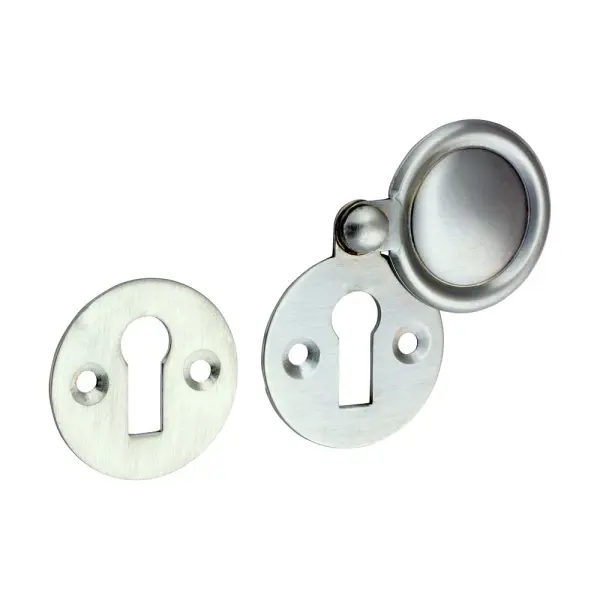 Timco Traditional Escutcheon Pair - Satin Chrome