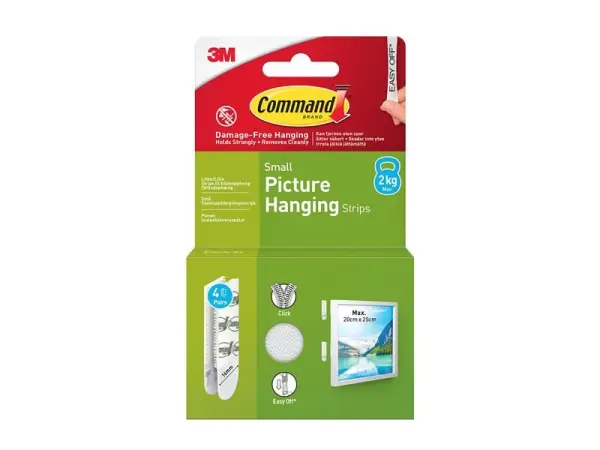 Command Picture Hanging Strips Small, 4 Pairs, 7100337181