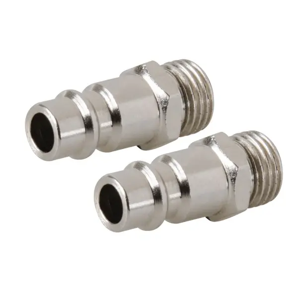 Silverline Acoplador Bayoneta Euro 1/4” BSP Macho, Pack de 2