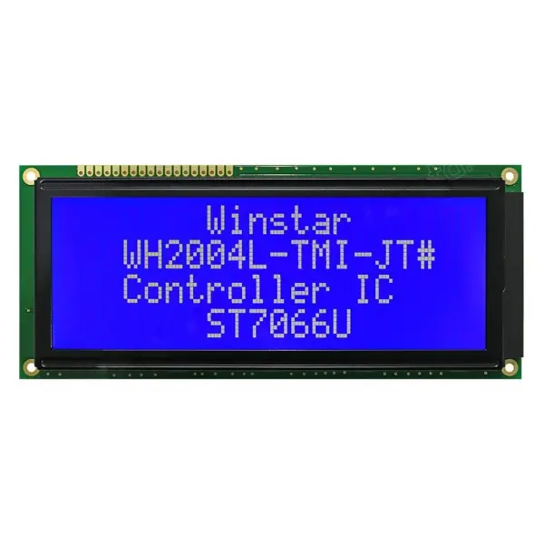 Winstar 20x4 Character LCD Display Module, Blue/White, STN, Negative