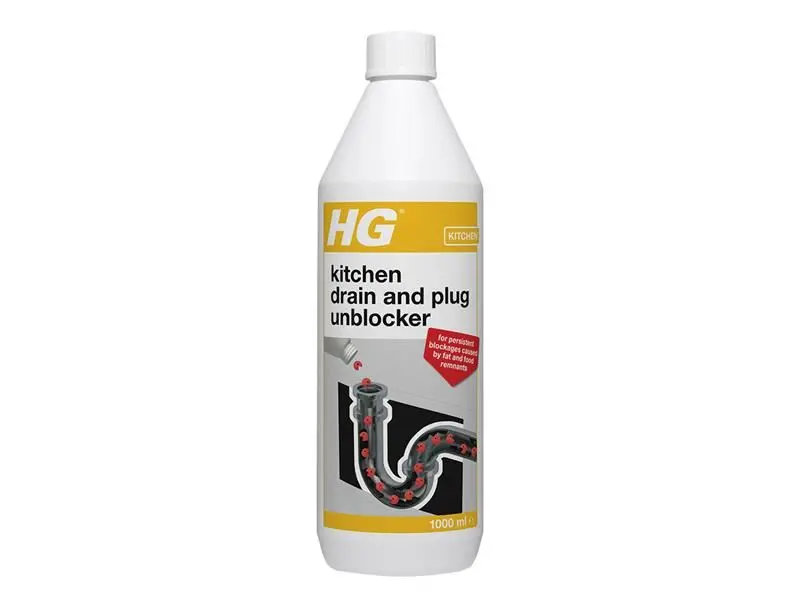 HG Kitchen Drain & Plug Unblocker, Biodegradable, 1 Litre