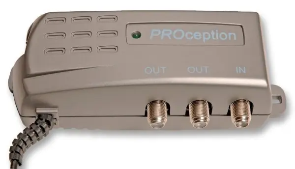 PROCEPTION 2方向VHF/UHFテレビアンテナアンプ 赤外線リターン機能付き