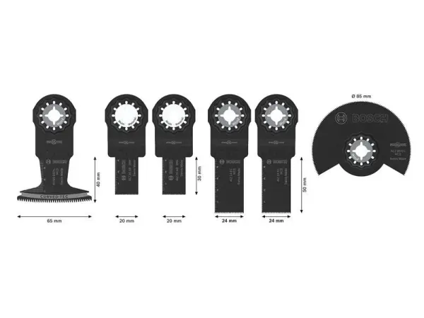 Bosch Professional Wood & Soft Metal Plunge Cut Blade Set, 6 Piece