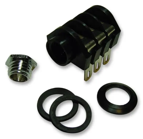 CLIFF ELECTRONIC COMPONENTS 1/4 Jack Socket, 3 Contacten, Chassisbevestiging