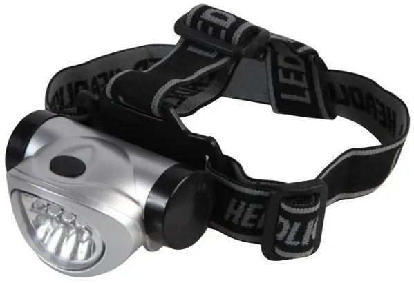 PRO ELEC Ultra Bright 8 LED Headtorch with Adjustable Strap