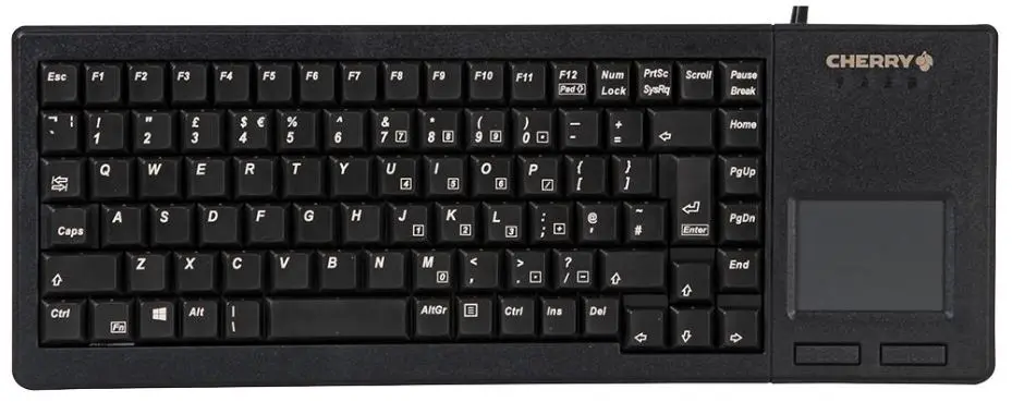 CHERRY G84-5500 Méarchlár USB le Touchpad, Dubh