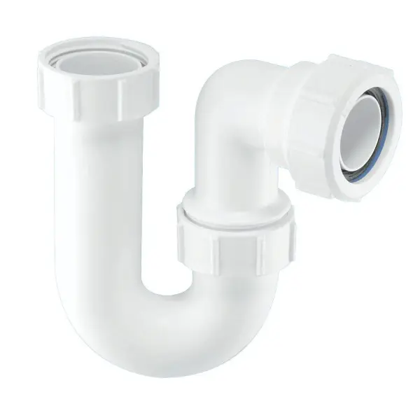 McAlpine 50mm Swivel P Trap, White