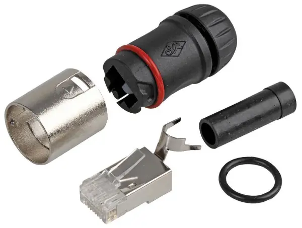 Concordia Technologies - Connecteur RJ45 Cat6, Compatible EtherCON