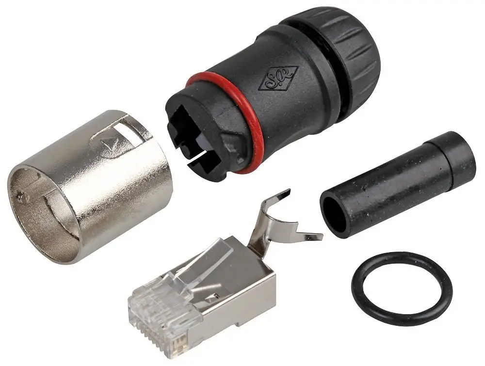 Concordia Technologies Enchufe RJ45 Cat6, Compatible con EtherCON