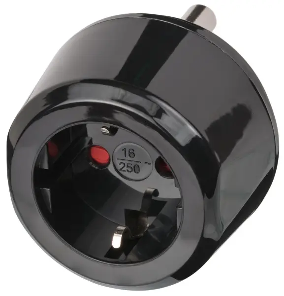 Brennenstuhl Earthed Travel Adaptor Euro to South Africa, 16A
