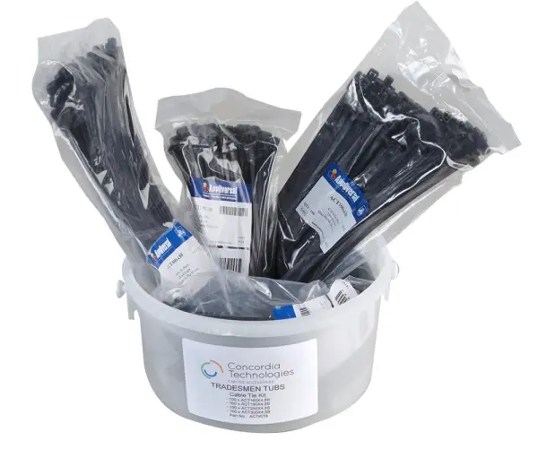 PRO POWER - 400x Nylon Cable Ties Kit - Black