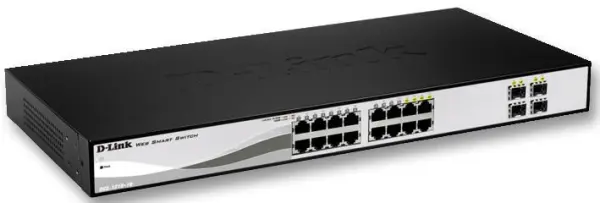D-LINK 16-Port Gigabit Smart Managed Switch with 4 SFP Ports