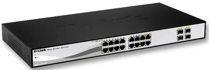 D-LINK Switch Gestionado Gigabit 16 Puertos + 4 SFP, 1U