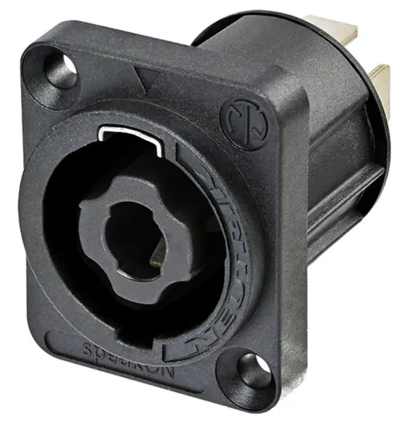 Connecteur de panneau mâle 4 pôles NEUTRIK, 30A, speakON
