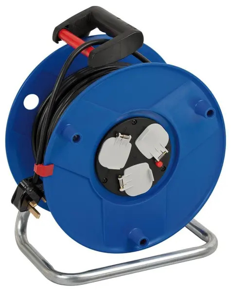 BRENNENSTUHL 3 Gang Garant Cable Reel, 240V AC, 13A - 40m
