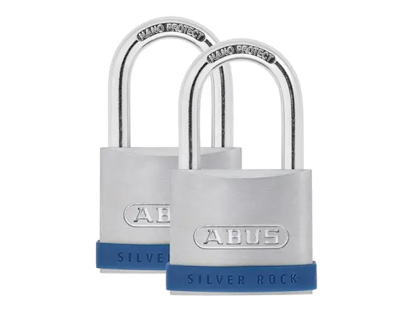 ABUS Silver Rock™ 5 Cadeados Pack Duplo, Zinco, 50mm