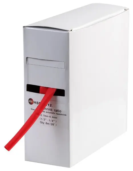 PRO POWER 2:1 Ratio Heat Shrink Tubing - Red 19mm 5m