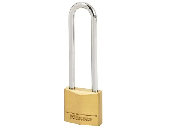 Master Lock Candado de Latón Macizo 30mm, 4 Pines, 64mm Arco