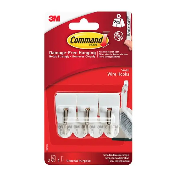 Raraion Command Small Wire Hooks, Utensil Hooks, 225g 3pk