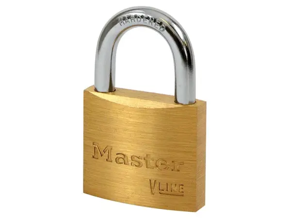 Master Lock V Line Brass 40mm Padlock, Keyed Alike