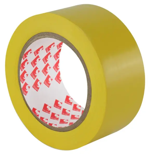 SCAPA TAPES PVC Floor Lane Marking Tape - Yellow