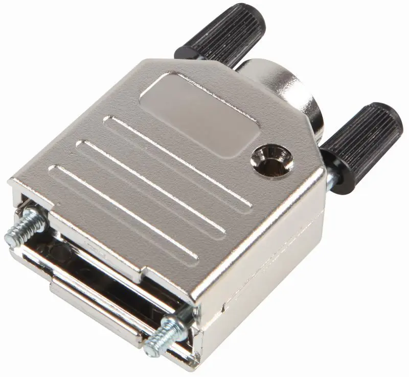 OSSI 9-Weg D-Sub Hoofd, Gemetalliseerd Kunststof, Bovenaan Montage