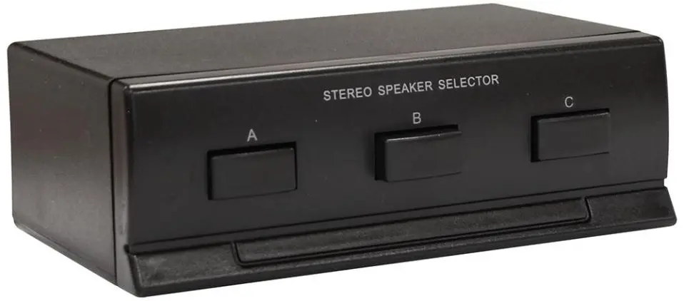 E-AUDIO High Power 3-Way Stereo Speaker Switch