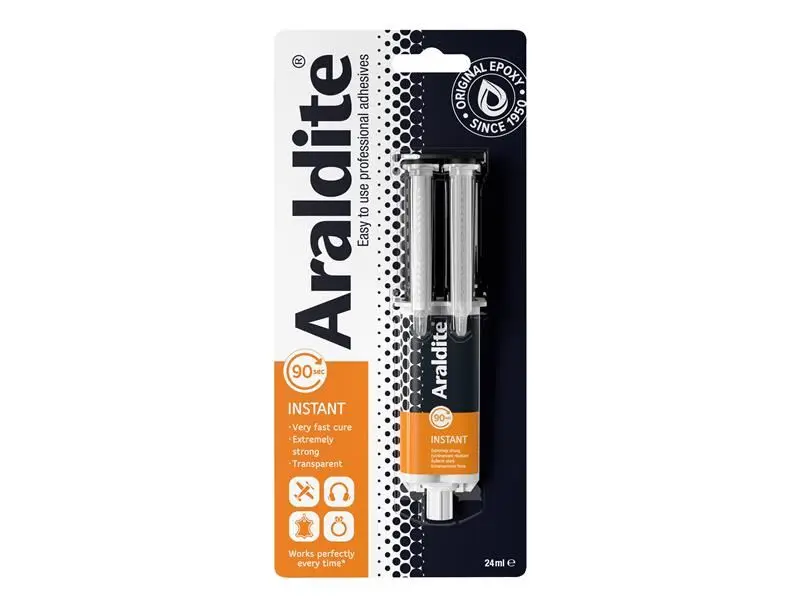 Araldite Instant Εποξυδικό Συντριβάνι, 24ml, Γρήγορος Δεσμός