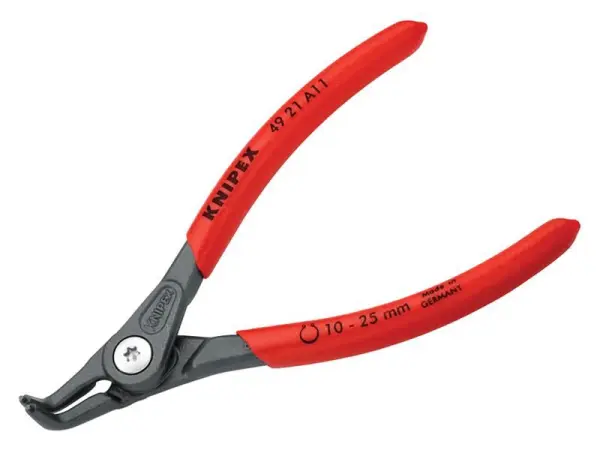 Knipex Kleště pro kroužkové spojky s 90° zahnutou špičkou, 10-25mm
