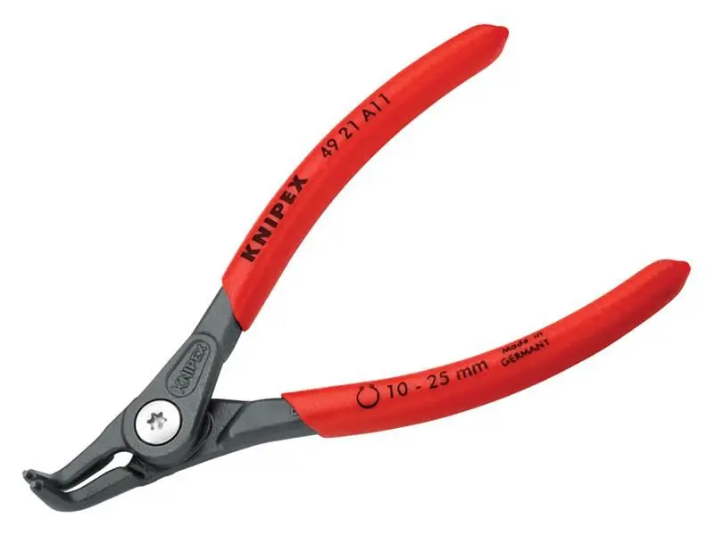 Knipex Precision Circlip Pliers, 90° Bent Tip, 10-25mm